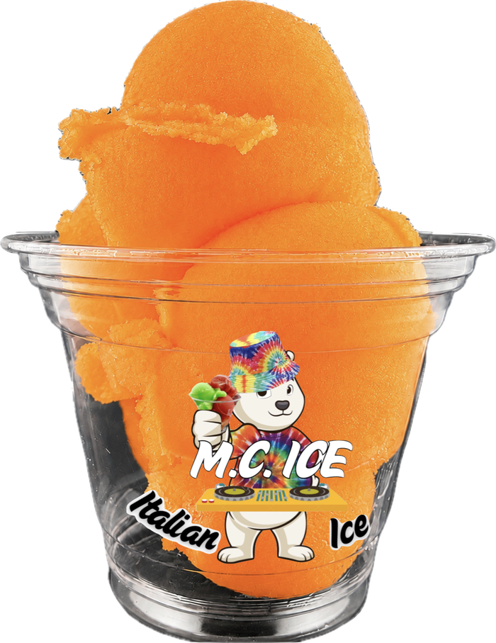 Tangerine Italian ice
